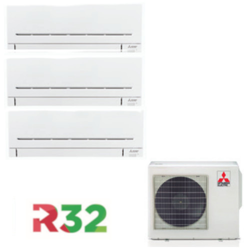 Mitsubishi TRIALSPLIT MXZ-3F54VF + MSZ-AY25VGK + MSZ-AY35VGK foto