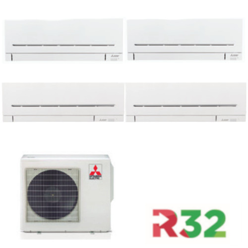 Mitsubishi Quadrisplit MXZ-4F72VG + MSZ-AY20VG + MSZ-AY25VG + MSZ-AY35VG foto