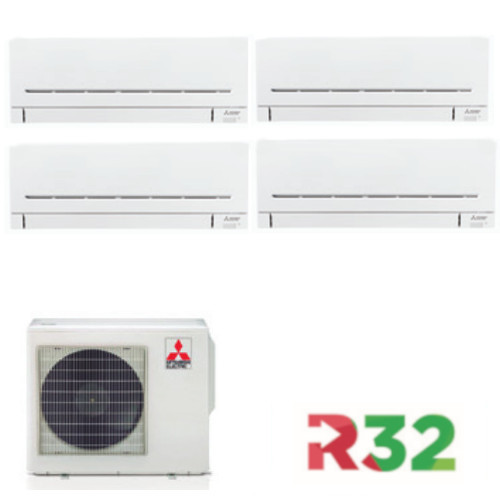 Mitsubishi Quadrisplit MXZ-4F72VF + MSZ-AY25VGK + MSZ-AY35VGK foto